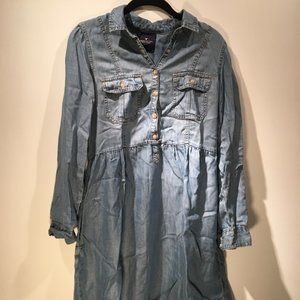 American Eagle Denim Shirt Dress